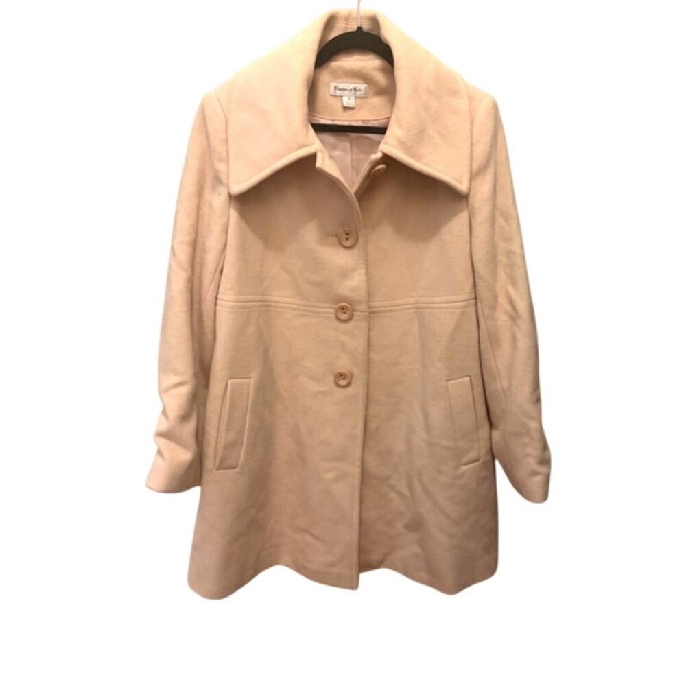 Preston & York Wool Blend Coat - Soft Beige/Tan - Size 12